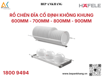 Bộ rổ chén đĩa cố định Hafele 800mm KOSMO PRESTO 544.40.033